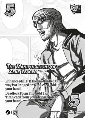 The Manipulations of Zeke Yeager (Alternate Art)