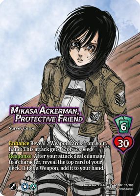 Mikasa Ackerman, Protective Friend (Alternate Art)