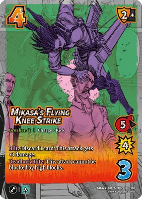 Mikasa's Flying Knee Strike