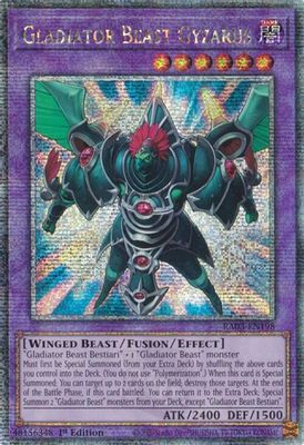 Gladiator Beast Gyzarus (Quarter Century Secret Rare)