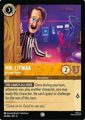 Mr. Litwak - Arcade Owner