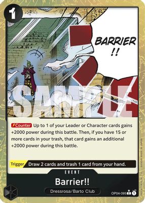 Barrier!! (Textured Foil)