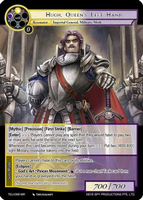 Hugh, Queen's Left Hand