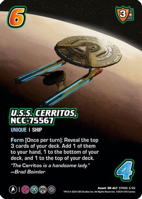 U.S.S. Cerritos, NCC-75567 (Alternate Art) (STK02 5/22)