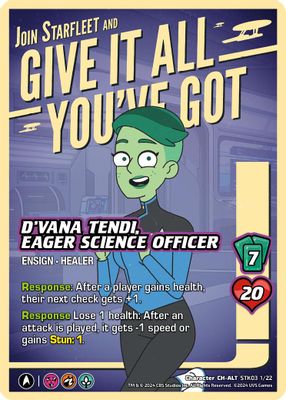 D'Vana Tendi, Eager Science Officer (Alternate Art)