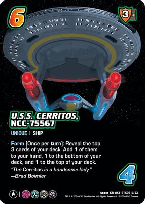 U.S.S. Cerritos, NCC-75567 (Alternate Art) (STK03 5/22)
