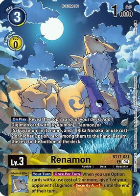 Renamon (Legend Pack 2024 Box Topper)