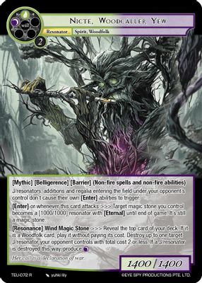 Nicte, Woodcaller Yew