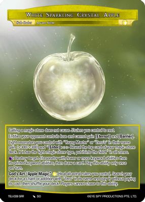 White Sparkling Crystal Apple