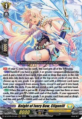 Knight of Ivory Bow, Cligueill