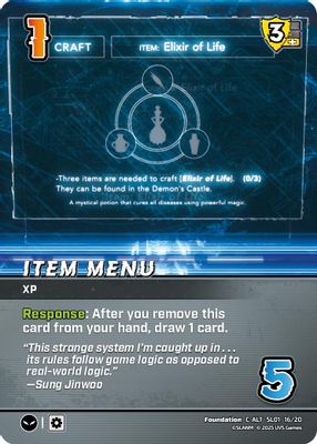 Item Menu (Alternate Art)