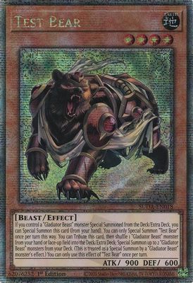 Test Bear (Quarter Century Secret Rare)