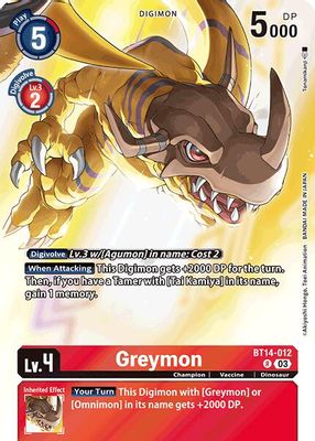 Greymon (Omnimon Binder Set)