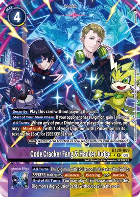Code Cracker Fang & Hacker Judge (Alternate Art)