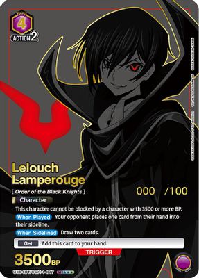 Lelouch Lamperouge (017) (SR***) (Serial Numbered)