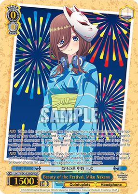 Beauty of the Festival, Miku Nakano (IGP)