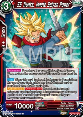 SS Trunks, Innate Saiyan Power