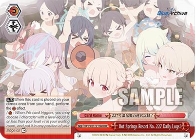 Hot Springs Resort No. 227 Daily Logs! (RRR)
