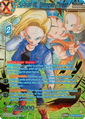 Android 18, Unknown Threat (Gold-Stamped)