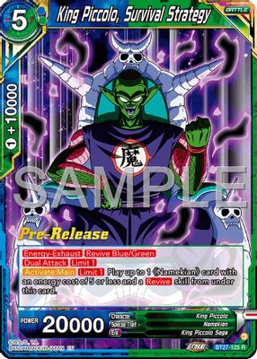 King Piccolo, Survival Strategy