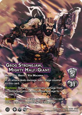 Grog Strongjaw, Mighty Half-Giant (Alternate Art)