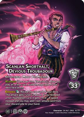 Scanlan Shorthalt, Devious Troubadour (Alternate Art)