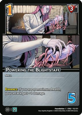 Powering the Blightstaff