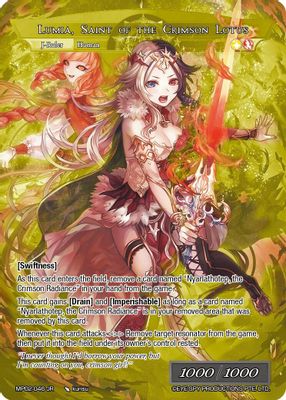 Lumia, the Fated Rebirth // Lumia, Saint of the Crimson Lotus (Uber Rare)