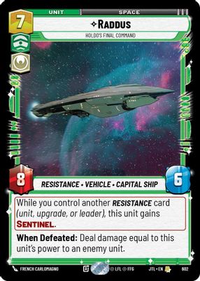 Raddus - Holdo's Final Command (Foil)