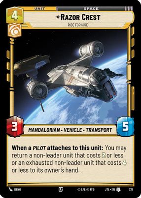 Razor Crest - Ride For Hire (Foil)