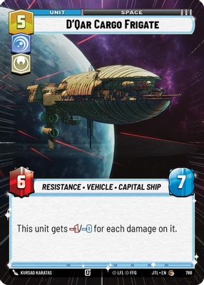 D'Qar Cargo Frigate (Hyperspace Foil)