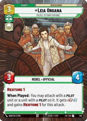 Leia Organa - Pilots, To Your Stations (Hyperspace Foil)
