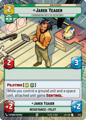 Jarek Yeager - Coordinating With The Resistance (Hyperspace Foil)