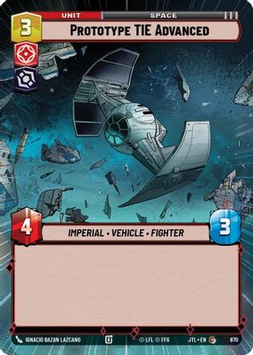 Prototype TIE Advanced (Hyperspace Foil)