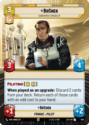 BoShek - Charismatic Smuggler (Hyperspace Foil)