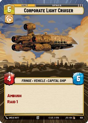 Corporate Light Cruiser (Hyperspace Foil)
