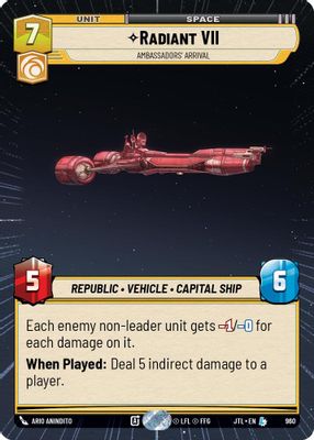 Radiant VII - Ambassadors' Arrival (Hyperspace Foil)