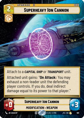 Superheavy Ion Cannon (Hyperspace Foil)
