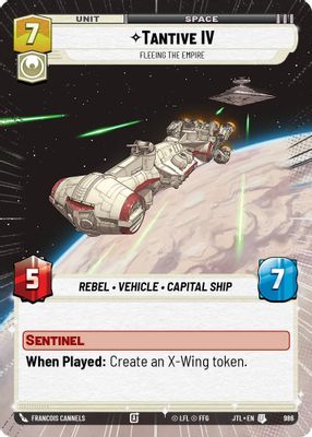 Tantive IV - Fleeing the Empire (Hyperspace Foil)
