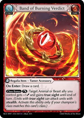 Band of Burning Verdict