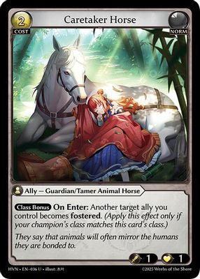 Caretaker Horse