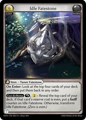Idle Fatestone // Bolstered Boar