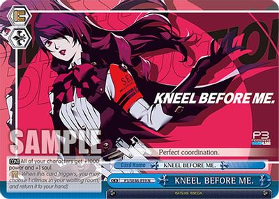 KNEEL BEFORE ME.