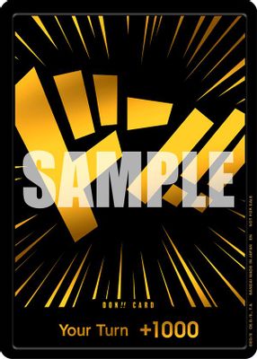 DON!! Card (Black and Gold)