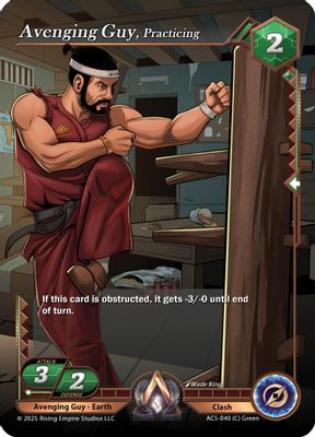 Avenging Guy, Practicing