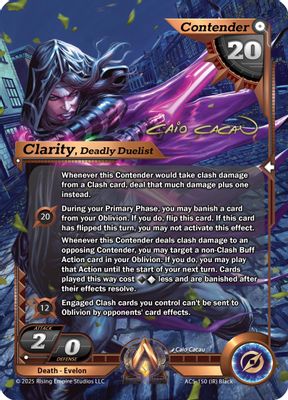 Clarity, Deadly Duelist (Iconic Rare)