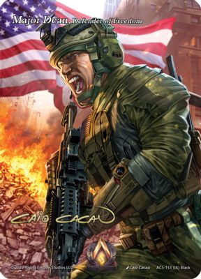 Major Dean, Defender of Freedom (Iconic Art)