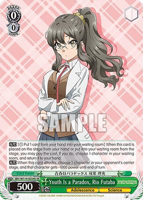 Youth Is a Paradox, Rio Futaba (SR)