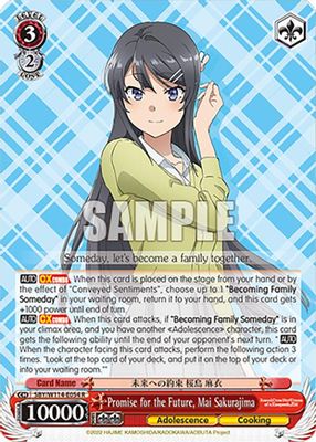 Promise for the Future, Mai Sakurajima