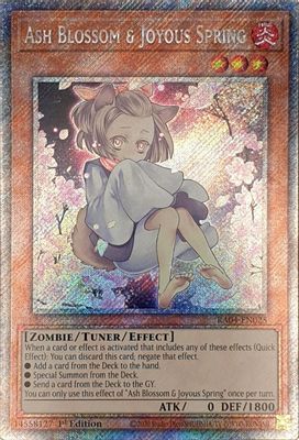Ash Blossom & Joyous Spring (Alternate Art) (Platinum Secret Rare)